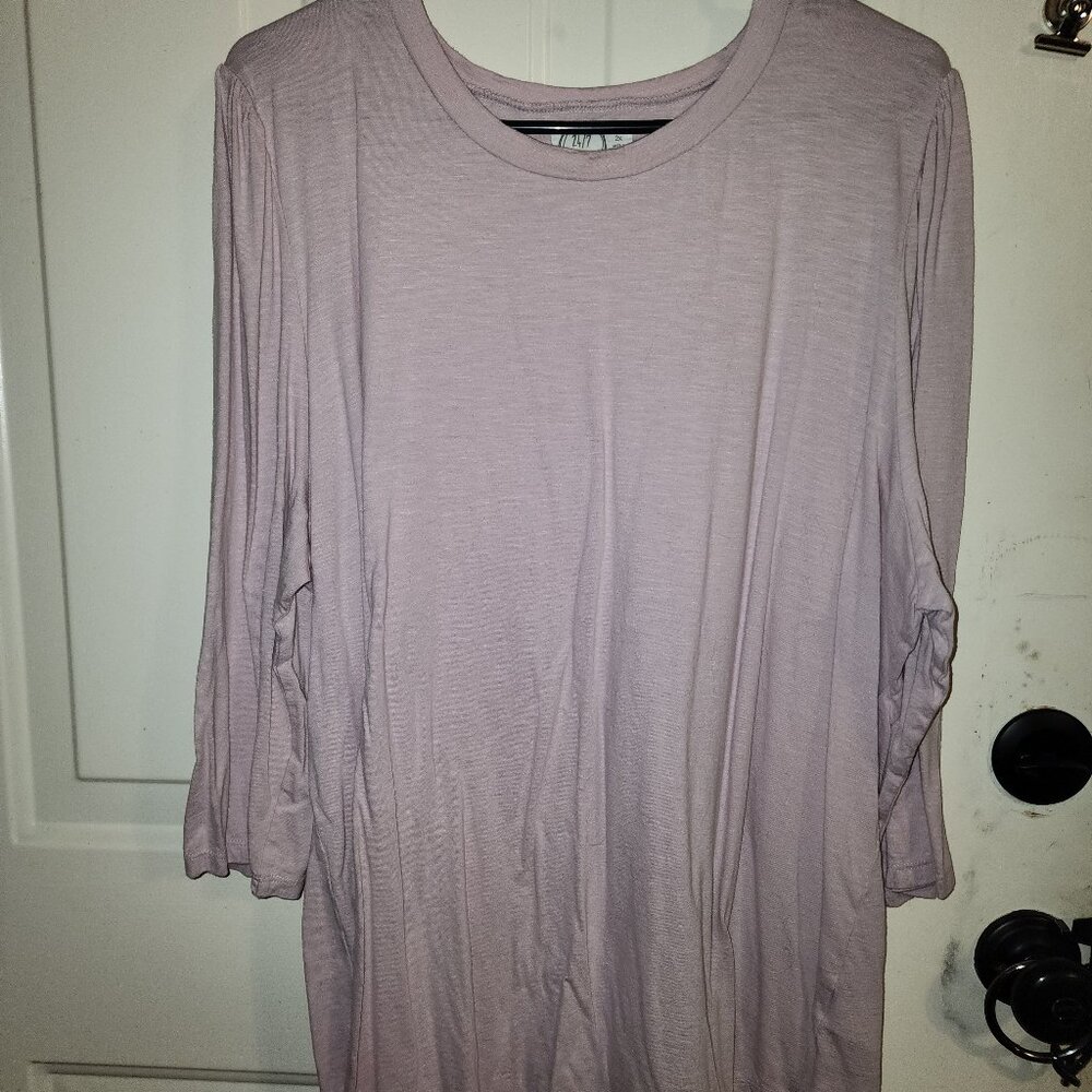 Maurcies 24/7 pink 3/4 sleeve tee shirt